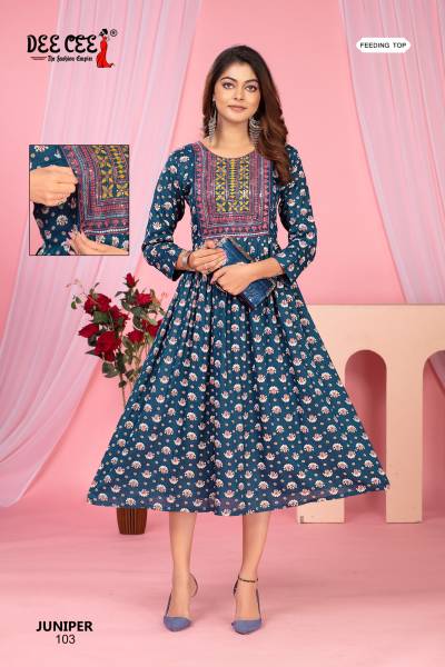 JUNIPER BY DEECE DESIGNER RAYON PRINT GOWNS WHOLESALER IN INDIA